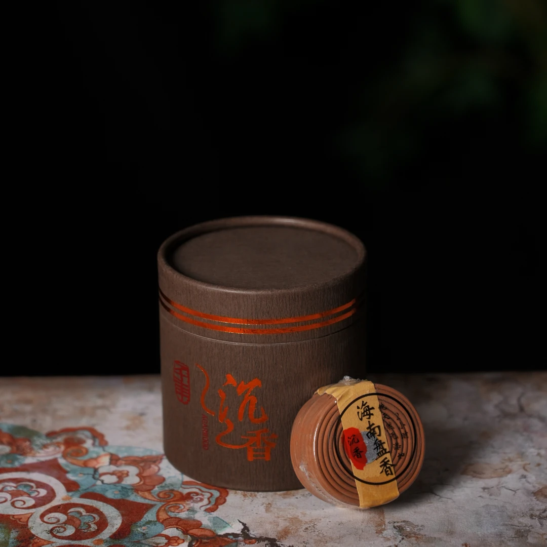 天然手工盘香海南沉香家用室内香薰老山檀香助养神安眠