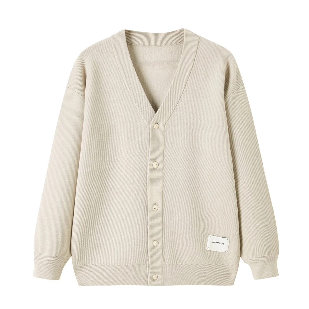 长袖v领针织衫休闲时尚百搭款XJ23133