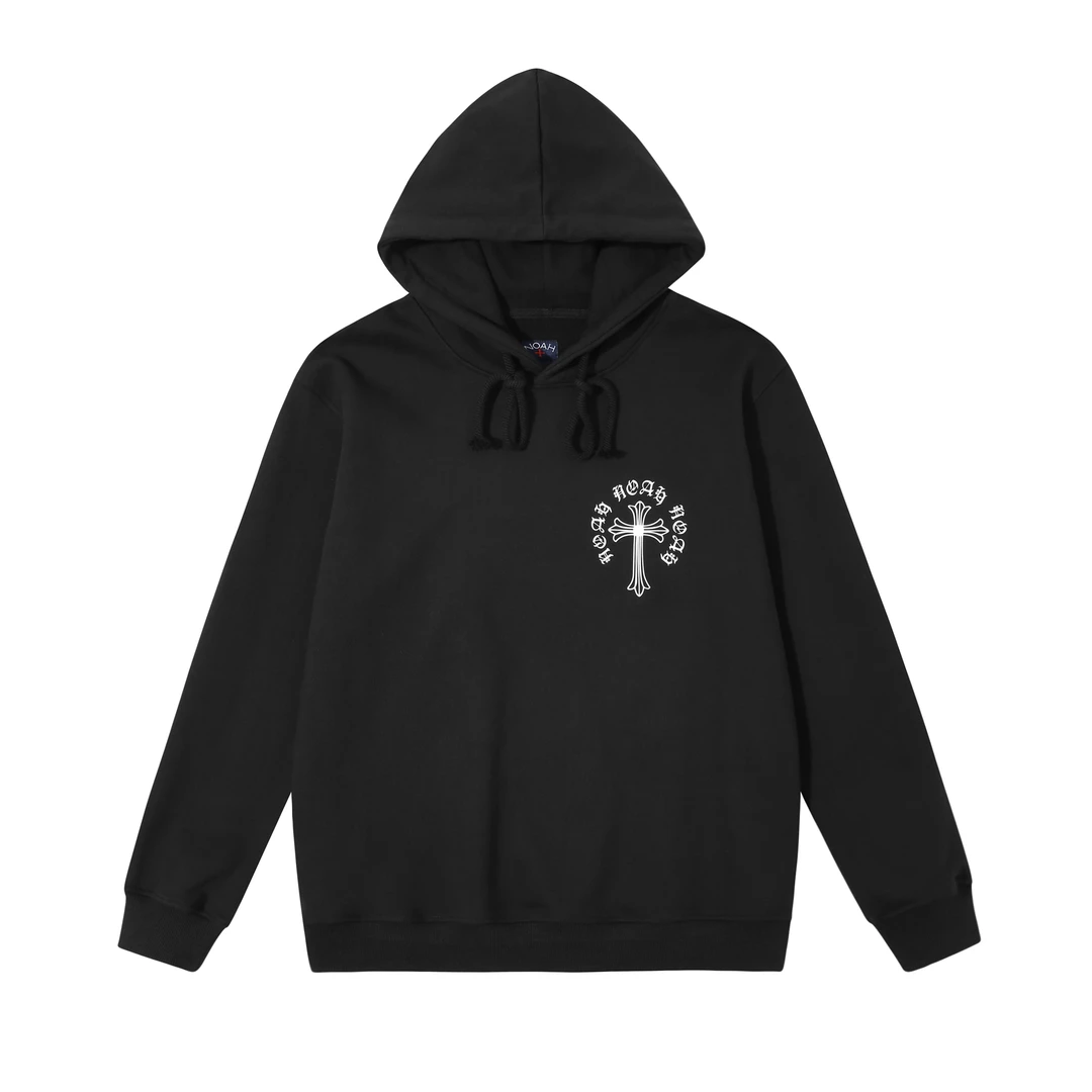 NOAH冬季情侣连帽印花卫衣 时尚休闲潮流 黑色同款N-XW09秋冬