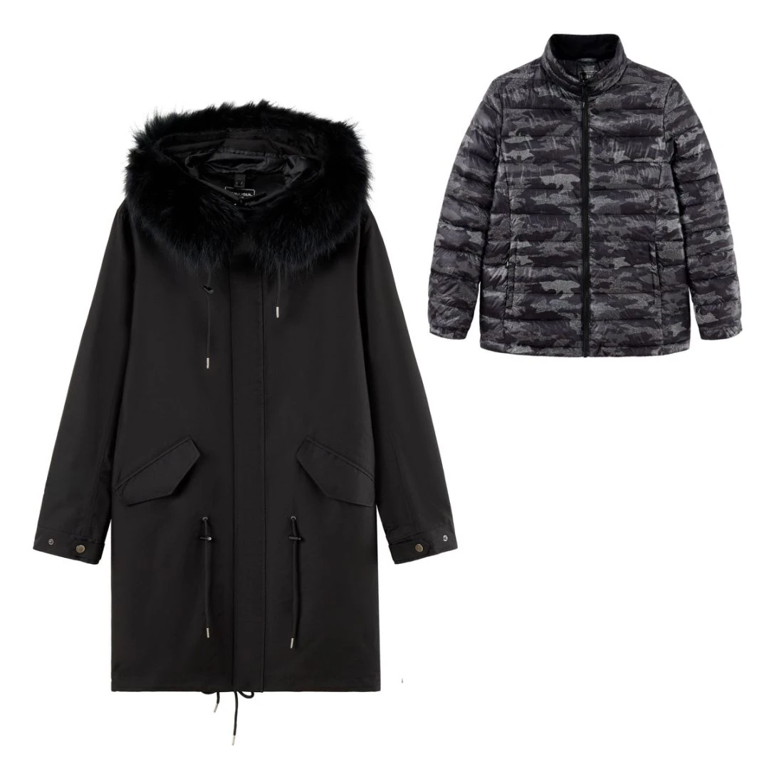 男士秋冬户外三防连帽三合一可拆卸羽绒风衣4726（FWF112577）