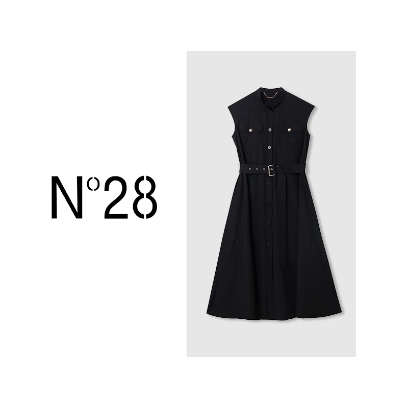 ‘’长款风衣裙‘’N°28 2024夏季新款设计师女装连衣裙8A21L523