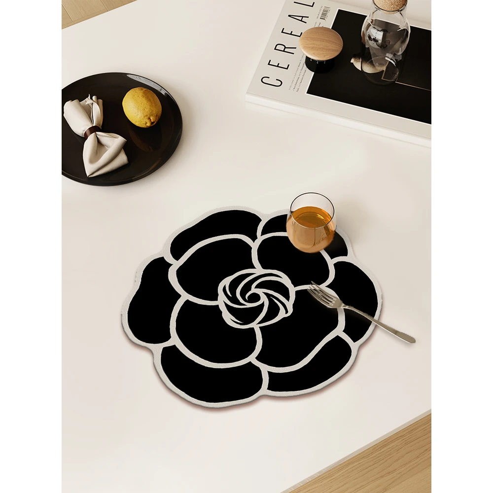 法式餐垫防水防油免洗黑色高级感餐具餐盘碗筷隔热垫杯垫