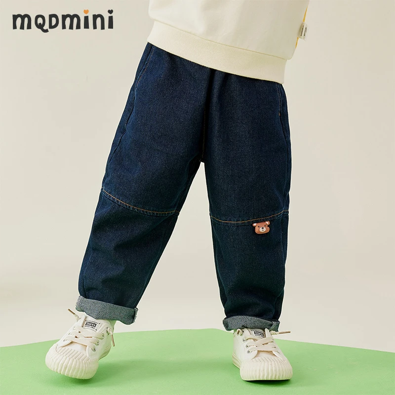 MQDMINI童装儿童牛仔裤男童裤子宽松长裤YF