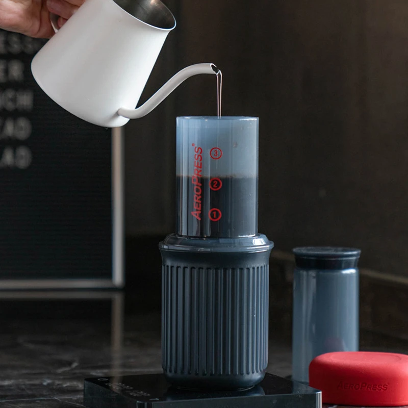 aeropress美国爱乐压go 手压咖啡机法压壶便携手冲杯子滤纸加压器