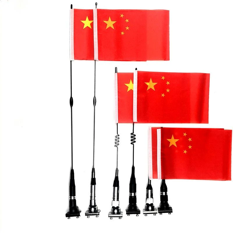 2024网红车载小红旗车外汽车天线小红旗装饰车用高端红旗国旗带杆