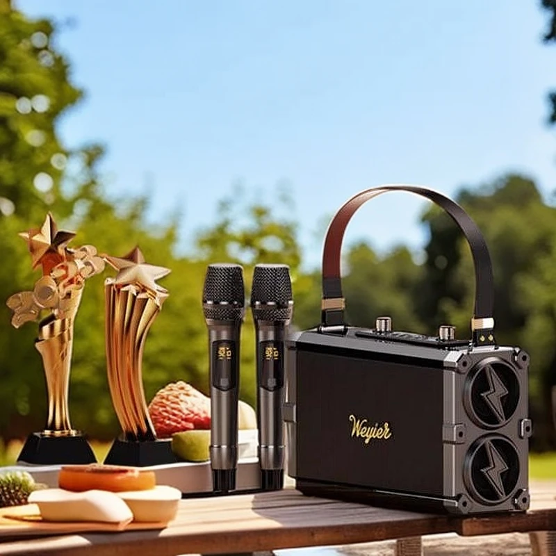 维悦尔家庭室内户外唱歌音响高档便携无线K歌广场舞跳舞蓝牙音箱