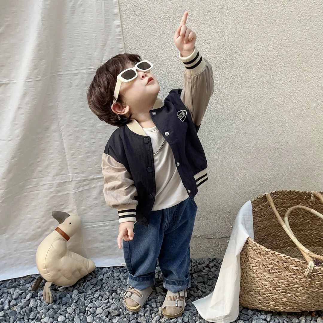 婴儿童春季帅气棒球服潮流休闲秋季韩版穿搭宝宝夹克小童时尚外套