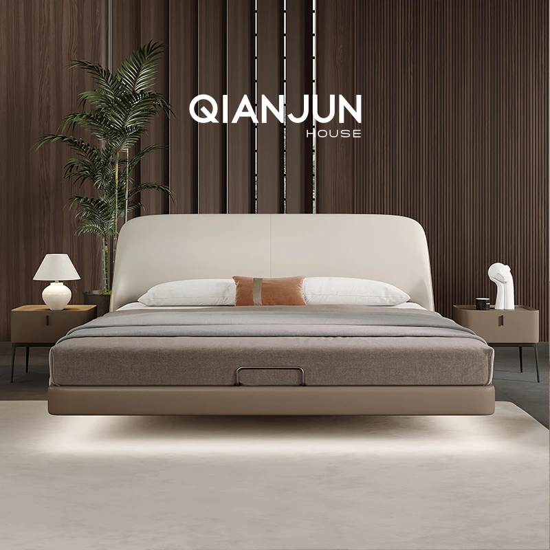 【Alsy悬浮床】主卧大床1米8双人床高端皮床现代简约床意式婚床