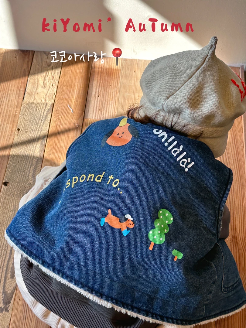 KKAA后背涂鸦双面穿马甲