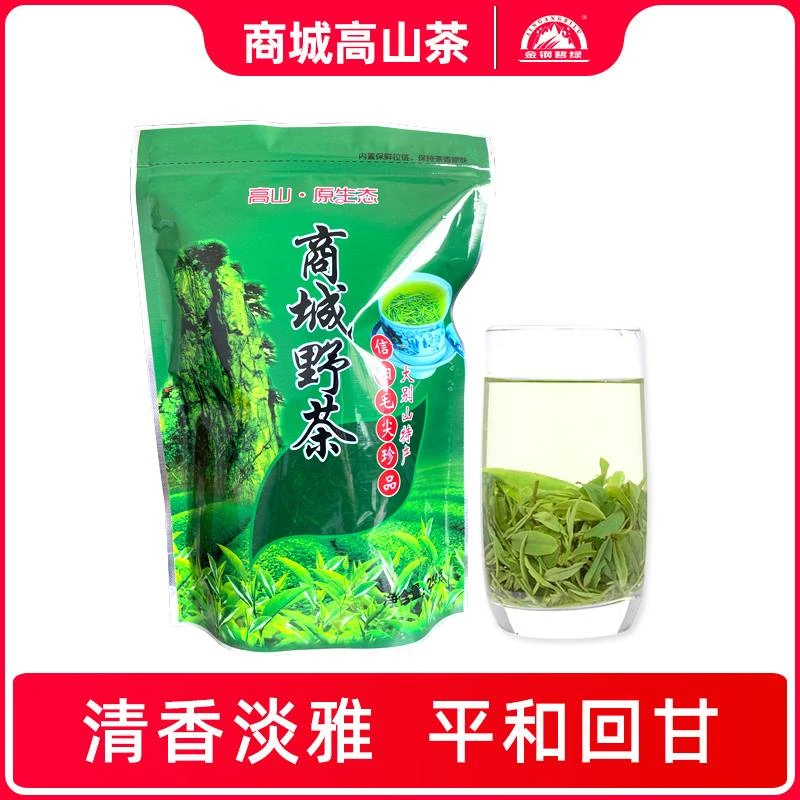 商城高山茶信阳毛尖2025年250g原生态茶厂直销清香大众饭店用茶
