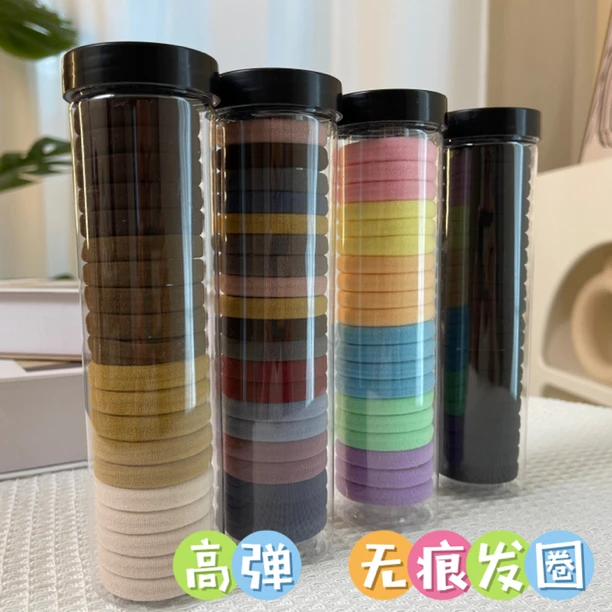 【新款发圈】高弹力皮筋绑发马尾编织 头绳小清新发绳皮筋发饰无痕.