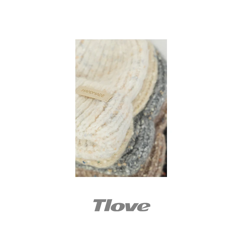 9747+TLOVE 新款秋冬大头围百搭包头帽毛线帽