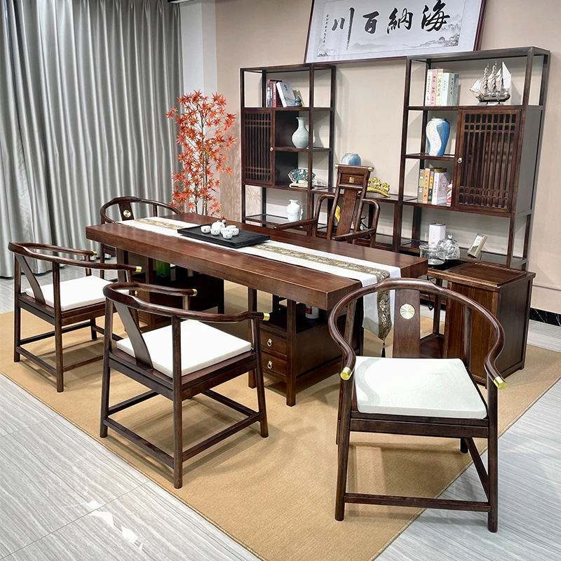 【专属链接】乌金木实木大板茶桌整套茶道桌全套大气家用高颜值家具