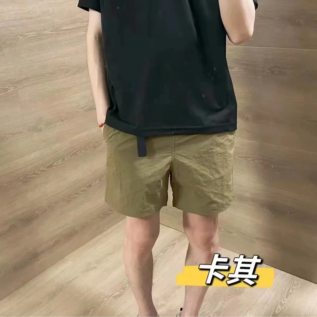 宝丫轻奢  男式工装风运动系腰带休闲直筒短裤C102