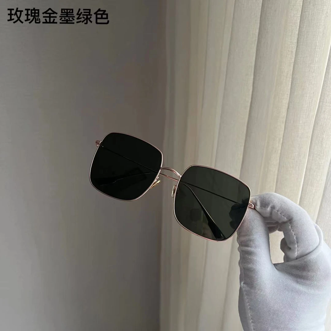 宝丫轻奢  时髦复古个性百搭金框墨镜B7986