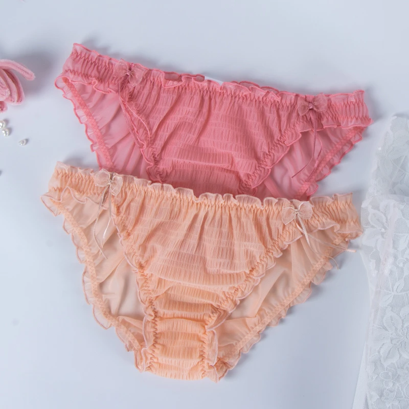 赫娇妮女士内裤舒适薄款中腰透气少女无痕夏季性感蕾丝学生底裤