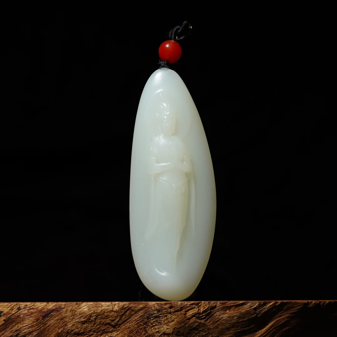 【艳姐臻选】和田玉米达站观音 19000