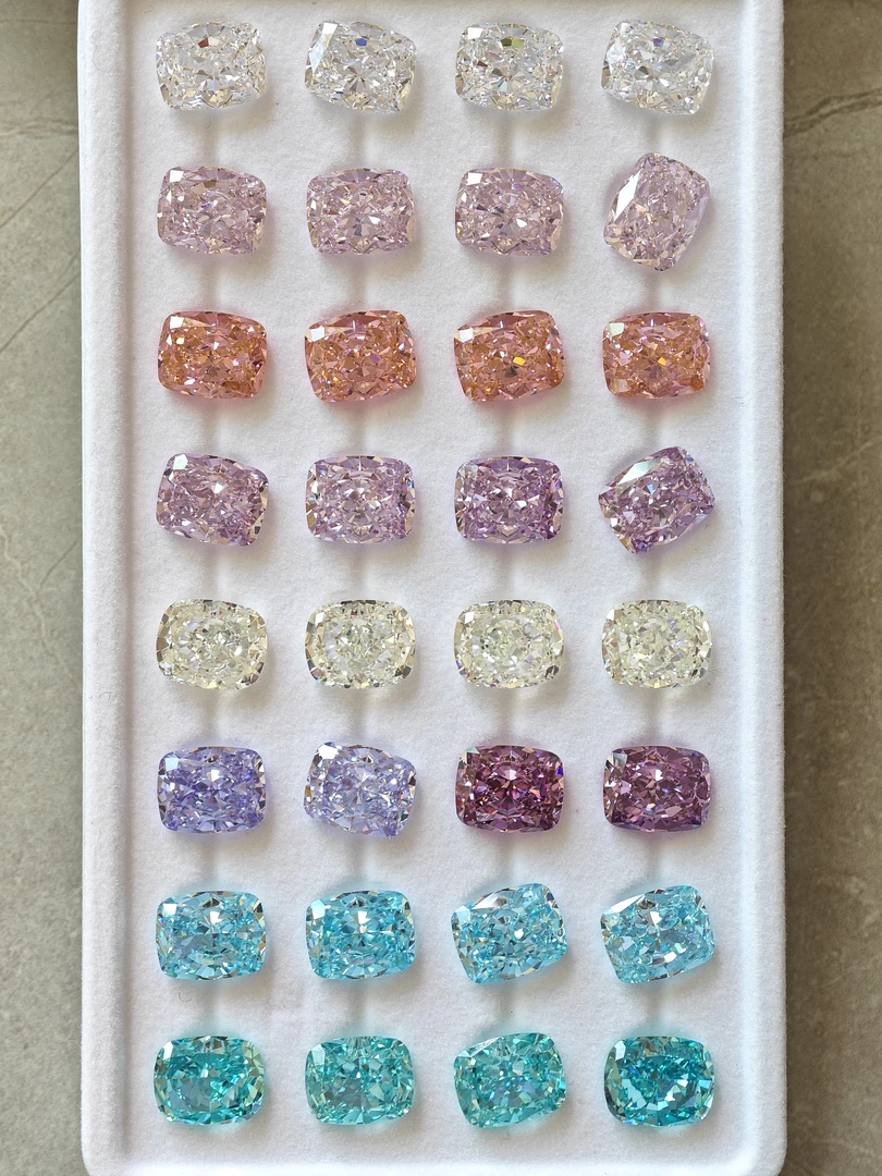 【冰花切】手工高品质高碳钻 透亮超闪裸石彩色美甲钻DIY戒指手项链