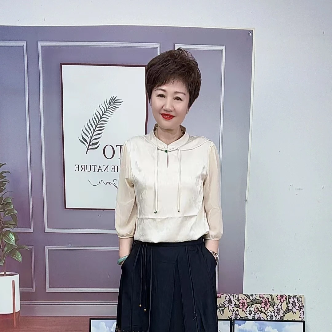 【于姐】9759时尚国风中袖衬衫
