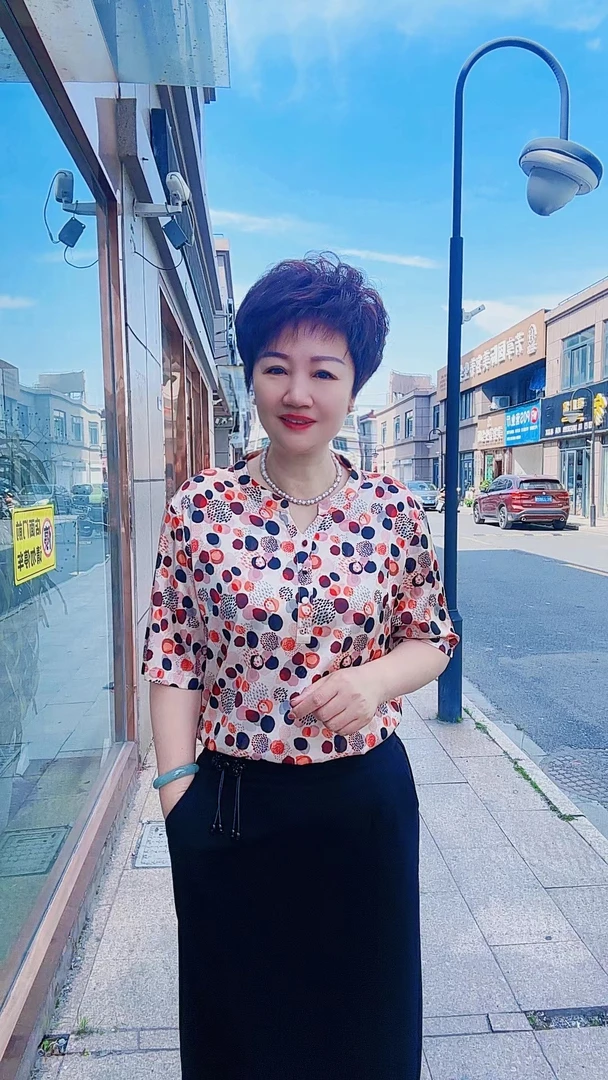 【于姐】089高品桑蚕丝短袖衬衫