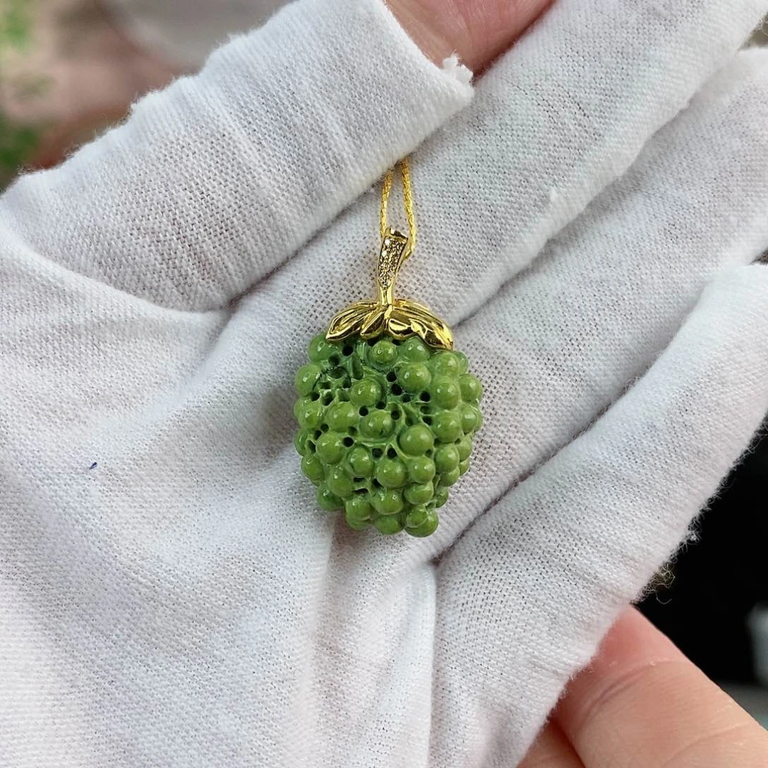 绿松石珠宝奇石18K金镶嵌