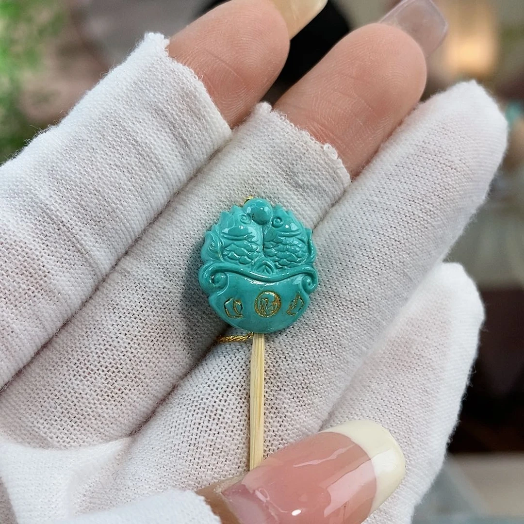 绿松石珠宝奇石未镶嵌