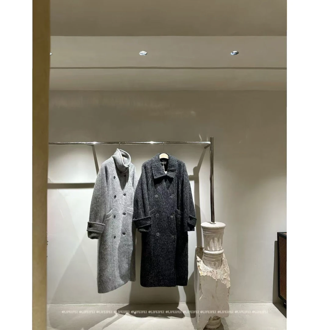 Mao店- 立体双排扣单面呢大衣M7943（只能干洗）