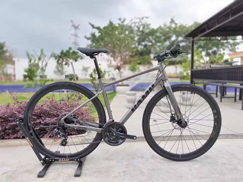 坎普坎普 gx100 24速油碟铝合金平把公路车 通勤学生上班自行车