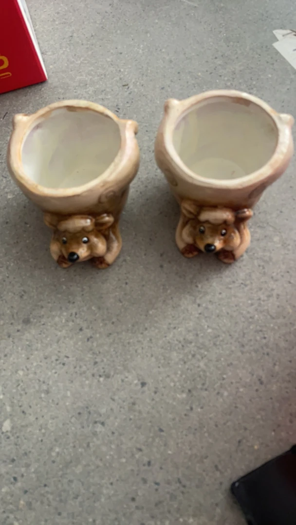 创意设计小绵羊花盆两个摆件（无孔）