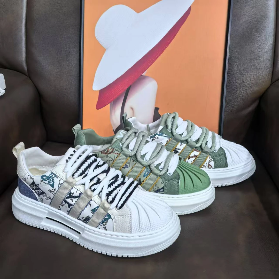 【2-57-5大棉鞋】2024男鞋新款百搭时尚运动薄款男士潮鞋板鞋休闲