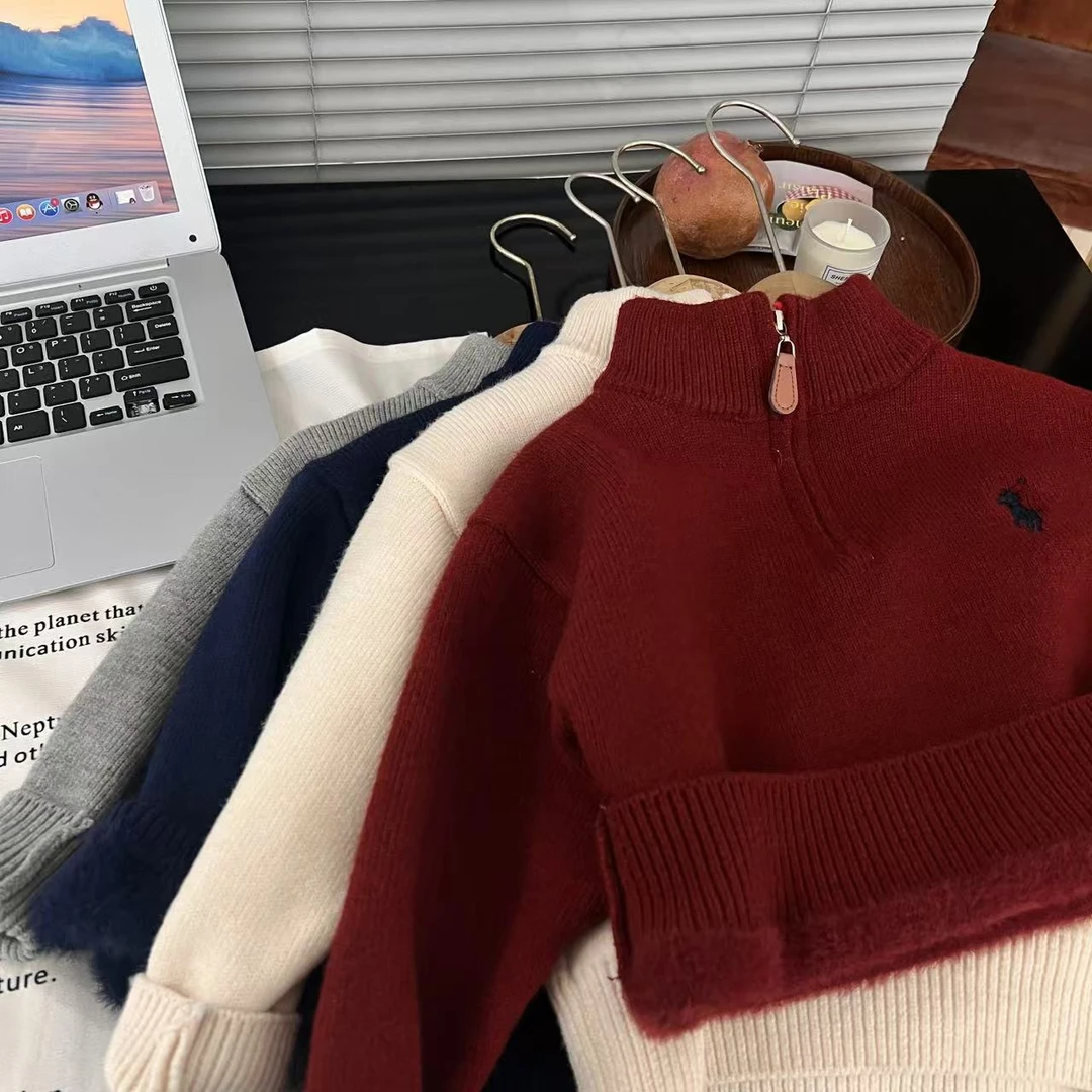 【满姐】2024秋冬新款时尚潮流套头毛衣男童女童亲子针织衫毛衣