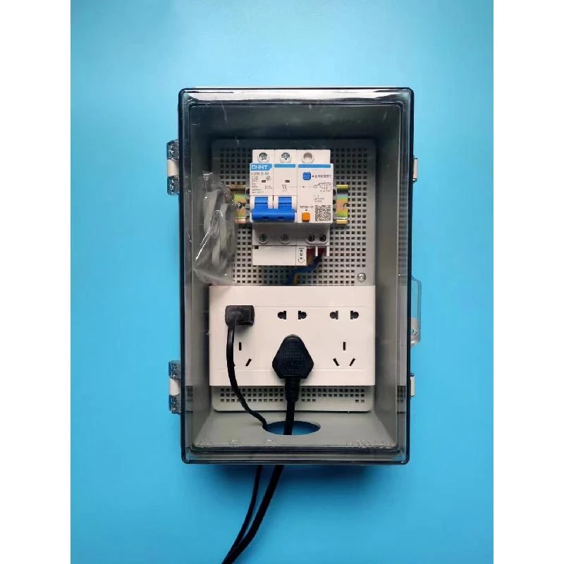 户外防水防雨插座箱家用开关插座盒鱼塘电动车电源充电配电箱塑料