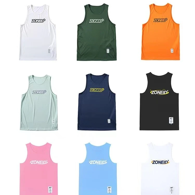 ZONEiD 美式篮球运动背心男士透气速干训练球服球衣上衣宽松跑步