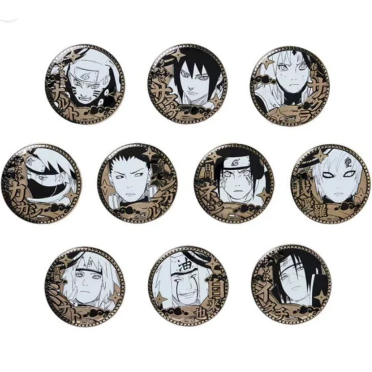 【十一谷屋】火影忍者 25周年 雕金吧唧 盲抽（未成年禁止下单）