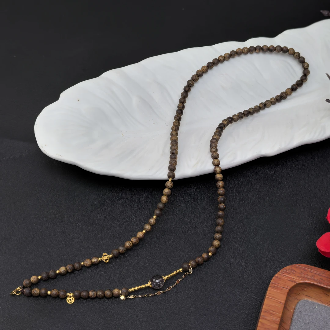 [琪钰]宁雨 18K金沉香项链-L24093042