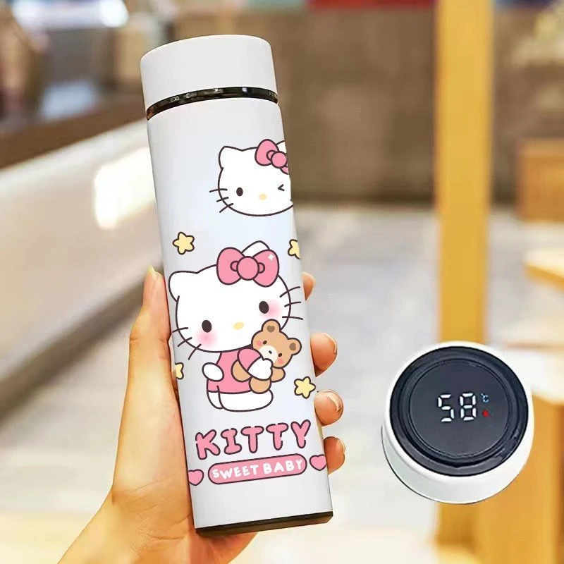 美乐蒂布丁狗智能保温杯大容量不锈钢便携高颜值测温度显示水杯子