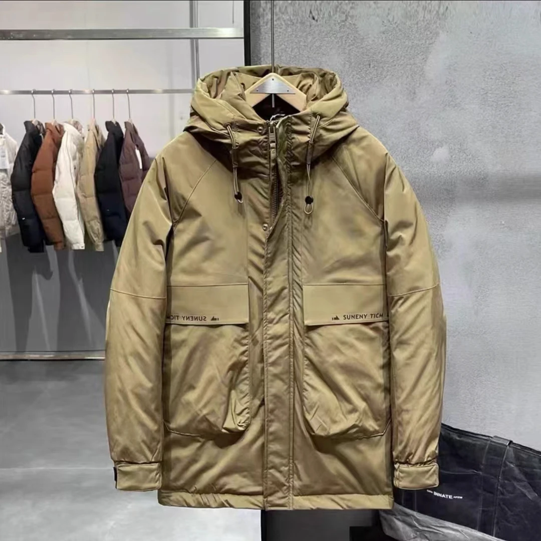510#冬季新款工装时尚连帽加厚外套