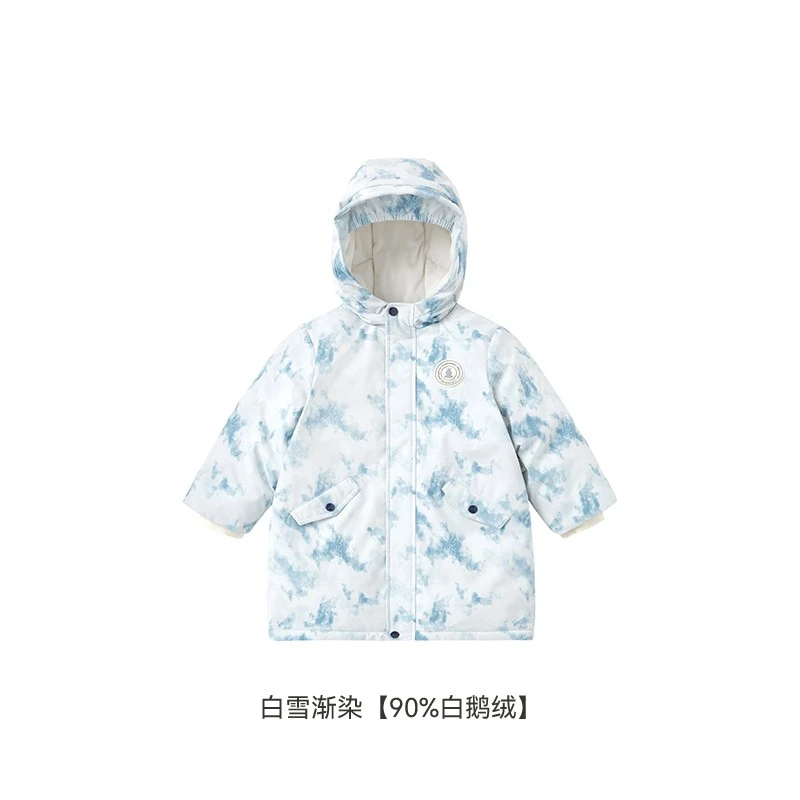 3折英氏儿童羽绒服三防冬季户外保暖男童羽绒外套新款YRWRJ4Q619A