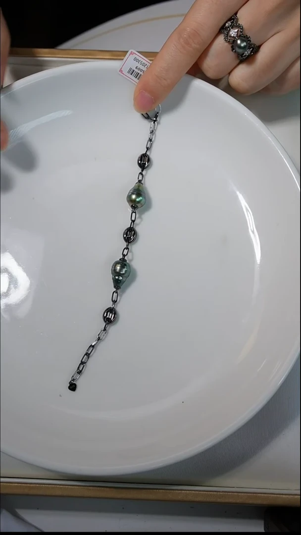 【闪购商品】海水珍珠手链银S925镶嵌Y1大溪地手链