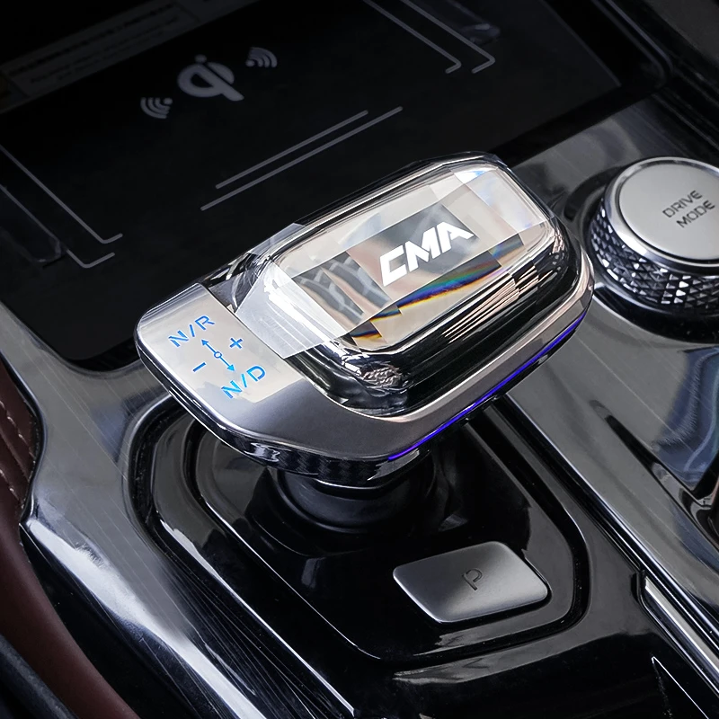 吉利星越L专用发光水晶档把改装排挡杆水晶七色发光排挡头盖装饰