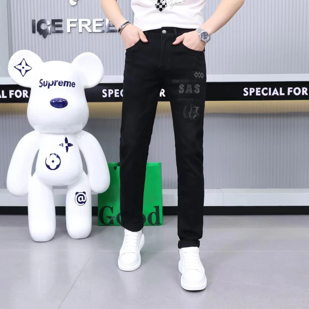 520秋冬新款欧货时尚牛仔裤