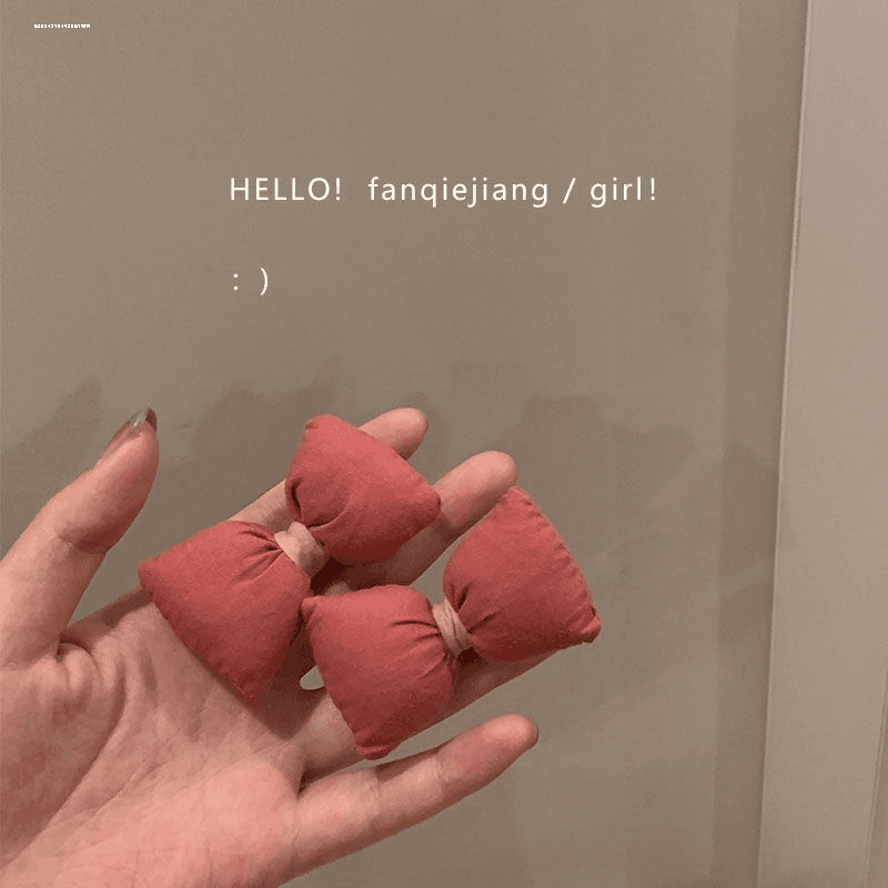 少女蓬蓬蝴蝶结发夹气质头饰精致显白ins发饰碎发新款甜妹侧边