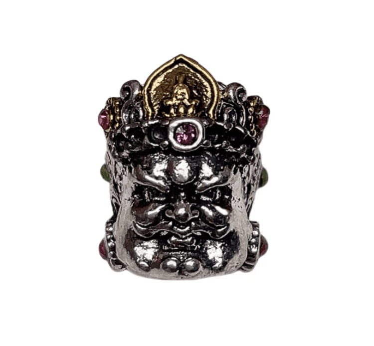 046号镶嵌黄财神文玩配饰尺寸10.5mm✖️13mm