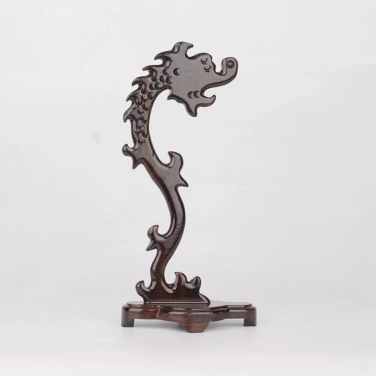 黑龙头吊玉架中号19厘米 书房桌面摆件