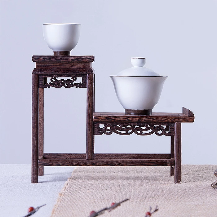 高低博古架主人杯架茶具架置物架新中式