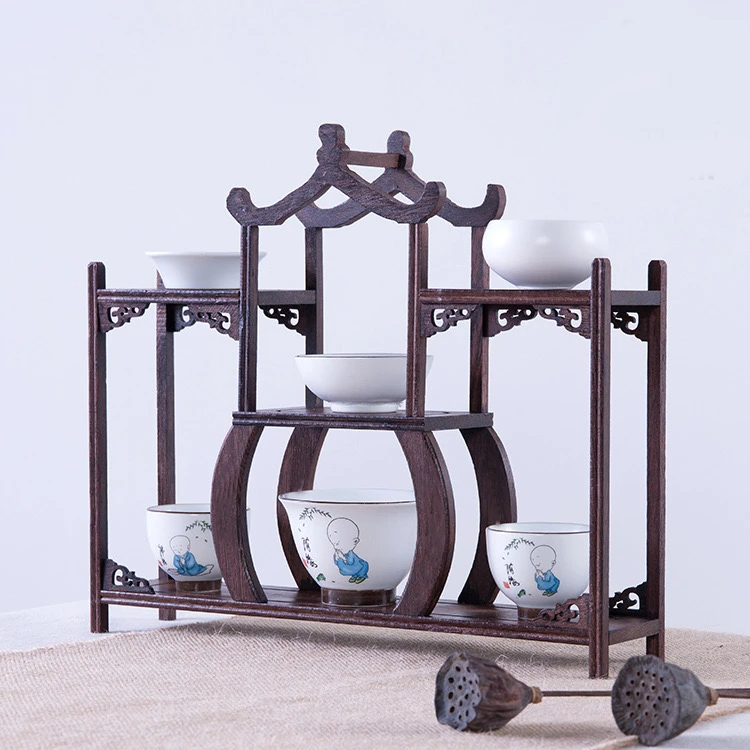 亭子款多宝阁博古架摆件桌面中式