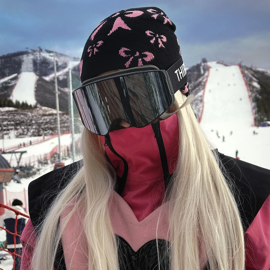 磁吸滑雪镜防水防雾护目镜柱面滑雪镜面男女同款