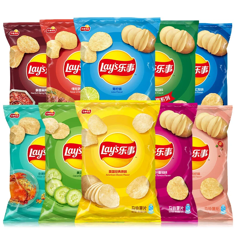 乐事（Lays）经典超大包70g袋整箱黄瓜原味追剧解馋休闲小零食批发
