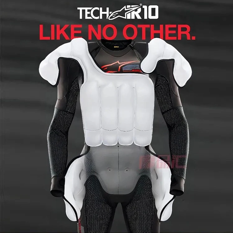 a星alpinestars摩托车气囊马甲Tech Air-10骑行防摔连体气囊服