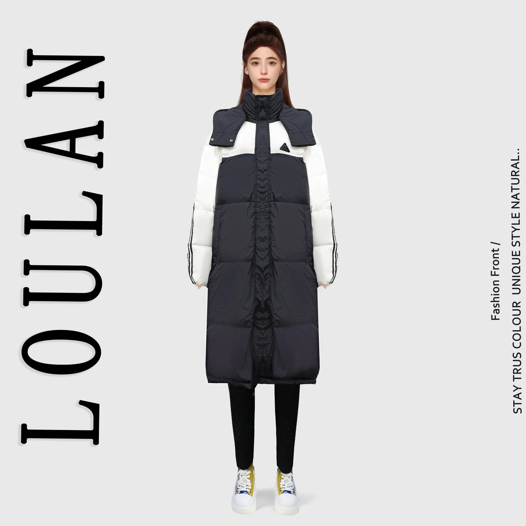 Y969新款时尚长羽绒服